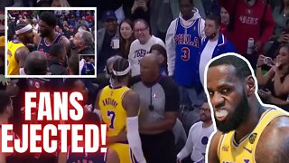 Carmelo Anthony Gets Fans Ejected From Game Because He's Soft | Learned From Beta Lebron James!