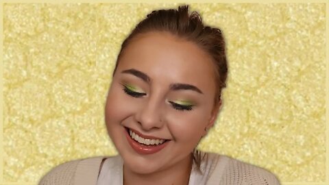 PRESSED JUICE Colourpop Super Shock Shadow Makeup Look | LIME GREEN, SIMPLE, & WEARABLE