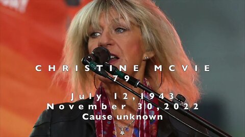 RIP Christine McVie 1943 2022