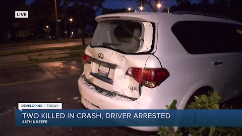 Milwaukee police: 2 killed in 2-car crash on Keefe Ave.