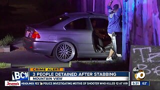 3 people detained in Mountain View stabbing