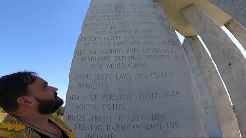 The Georgia Guidestone Before Their Destruction