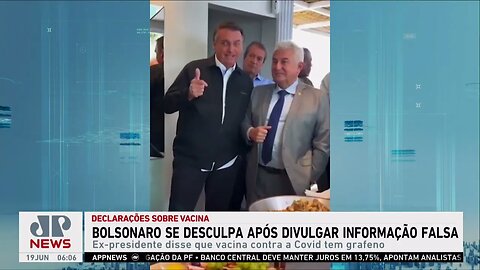 Bolsonaro se desculpa após divulgar informação falsa sobre vacina de Covid-19