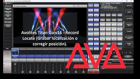 Avolites Titan Go v16 - Record Locate (Grabar localización o corregir posición)