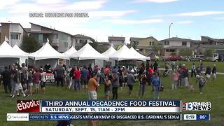 The third annual Decadence Food Festival