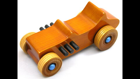 Handmade Wood Toy Car Hot Rod Modeled After The 1927 Ford T-Bucket
