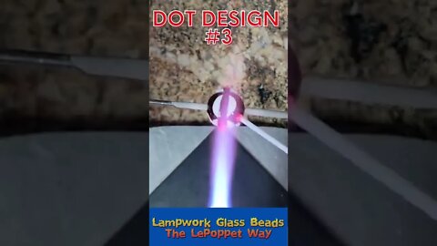 Lampwork Glass Beads: Dot Design #3