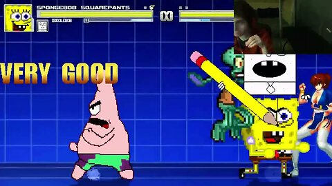 SpongeBob SquarePants Characters (SpongeBob, Squidward, And DoodleBob) VS Kasumi In An Epic Battle