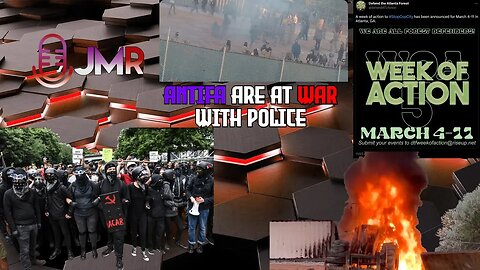 Antifa launch another TERRORIST ATTACK to police facility fire bombs & explosives police RETREAT