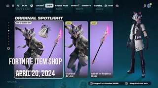 Fortnite Item Shop|April 20, 2024(*New* Curious Pathwalker Bundle)