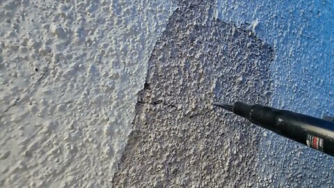 Needle Scaling Stucco Using Harbor Frieght Tool