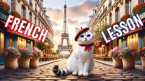 Cute Cat Speaking French 🥖🇫🇷 A Talkative Kitty🐈