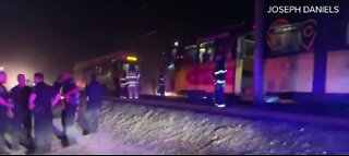 People injured in train crash