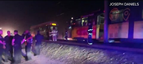 People injured in train crash
