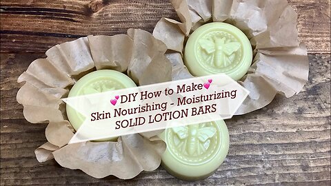 DIY Recipe How to Make Super Moisturizing SOLID LOTION Bars + Wrap & Label Ideas | Ellen Ruth Soap