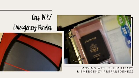 Our PCS/Emergency binder