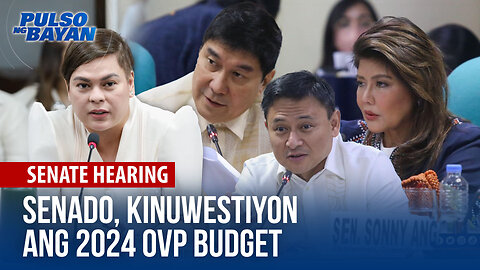 Senado, kinuwestiyon ang 2024 OVP budget