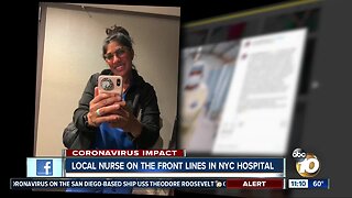 San Diego nurse describes experiences on frontlines in New York City