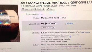 Canada Farewell To The Penny Roll Sells For $6,600