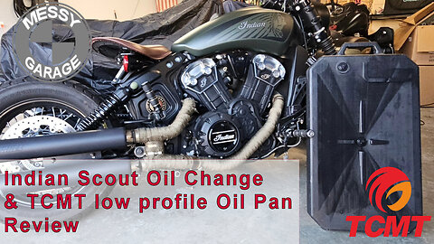 Indian Scout Oil Change and TCMT low profile Oil Pan
