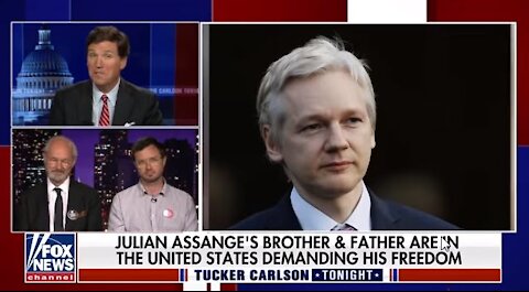 Julian Assange's Father & Brother Talking To Tucker Carlson