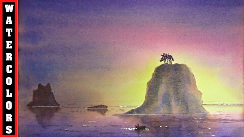 PAINT A STUNNING OCEAN SUNSET WITH MISSION GOLD WATERCOLORS