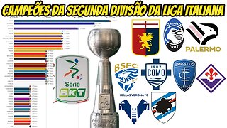 CAMPEÕES DA SEGUNDA DIVISÃO DA LIGA ITALIANA DE FUTEBOL(1929-2022)