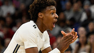 Bronny James Looks Exactly Like His Dad As He Makes Filthy 3-Point Buzzer Beater vs. Air Nado