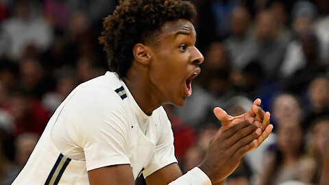 Bronny James Looks Exactly Like His Dad As He Makes Filthy 3-Point Buzzer Beater vs. Air Nado