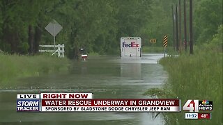 Grain Valley crews make two water rescues after heavy rains