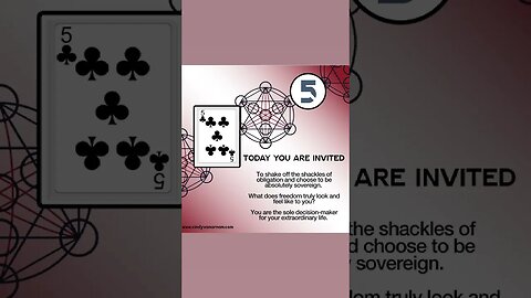 You Are The Sole Decision Maker - 5 Of Clubs