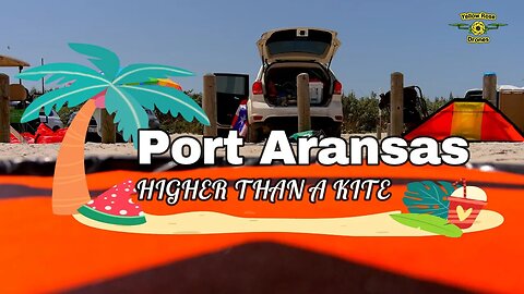 Kite Flyers at Port Aransas Beach on a Hot Summer Afternoon #kiteflying #kites #portaransas