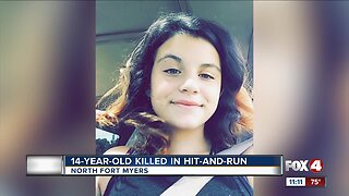 A 14-year-old girl dies in alleged hit and run