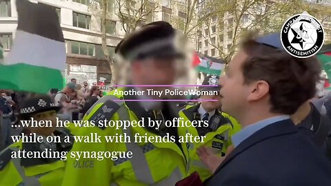 Jewish Man Confronts London Police...! Stirring The Pot AND Tiny Police Women