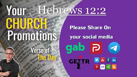 Hebrews 12:2 Your Church Promotions | Sharing God's Word