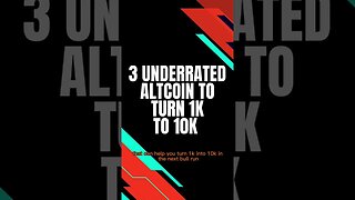 3 #crypto #Altcoins To Turn 1k To 10k #Shorts