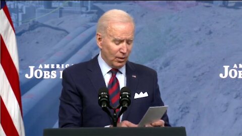 Joe Biden Can't Remember Simple Talking Points About Taxes, Reads from Notes During Speech