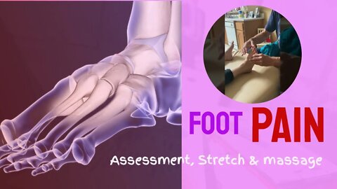 Foot pain relief: DrScott does a foot assessment, stretch and mobilization