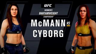 EA Sports UFC 3 Gameplay Cris Cyborg vs Sara McMann