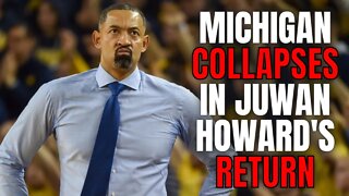 Michigan Has MASSIVE Collapse In Juwan Howard's Return From Suspension | Blow Big Lead To Indiana!