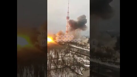 ★★★ Russian strike on TV tower in Kyiv