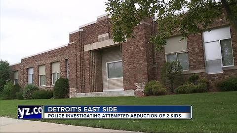 Police investigating attempted abduction of two kids on Detroit's east side