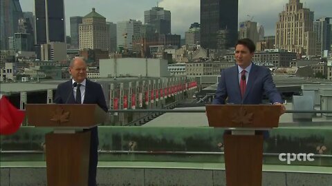 Canada: PM Justin Trudeau holds news conference with German Chancellor Olaf Scholz – August 22, 2022