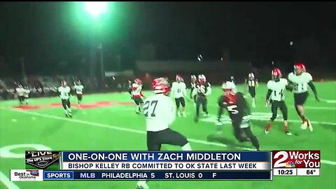 Bishop Kelley running back Zach Middleton talks about his decision to commit to Oklahoma State