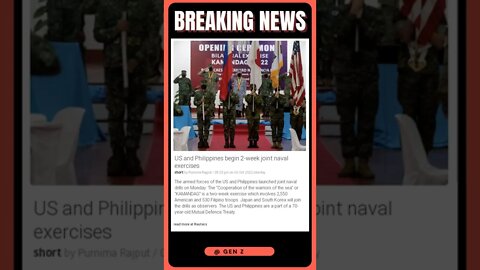 News Bulletin | The US and Philippines Begin Their Joint Naval Exercises | #shorts #news