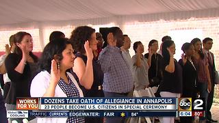 Dozens take Oath of Allegiance in Annapolis