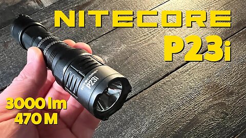 Wait till you see the beam from this long throw TAC light | Nitecore P23i Review & Beam Test