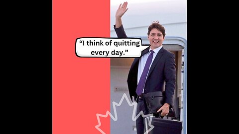 Justin Trudeau Says “I Think About Quitting Every Day” 😳 #shorts #trudeau #poilievre