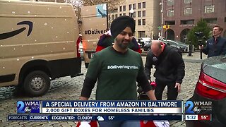 Amazon in Baltimore delivers 2,000 'boxes of smiles' to those in need