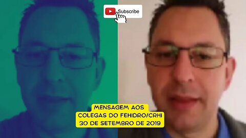 2019 - Meu Último Dia no FEHIDRO/SIMA - São Paulo - SP em 30 de setembro - Mensagem aos Colegas